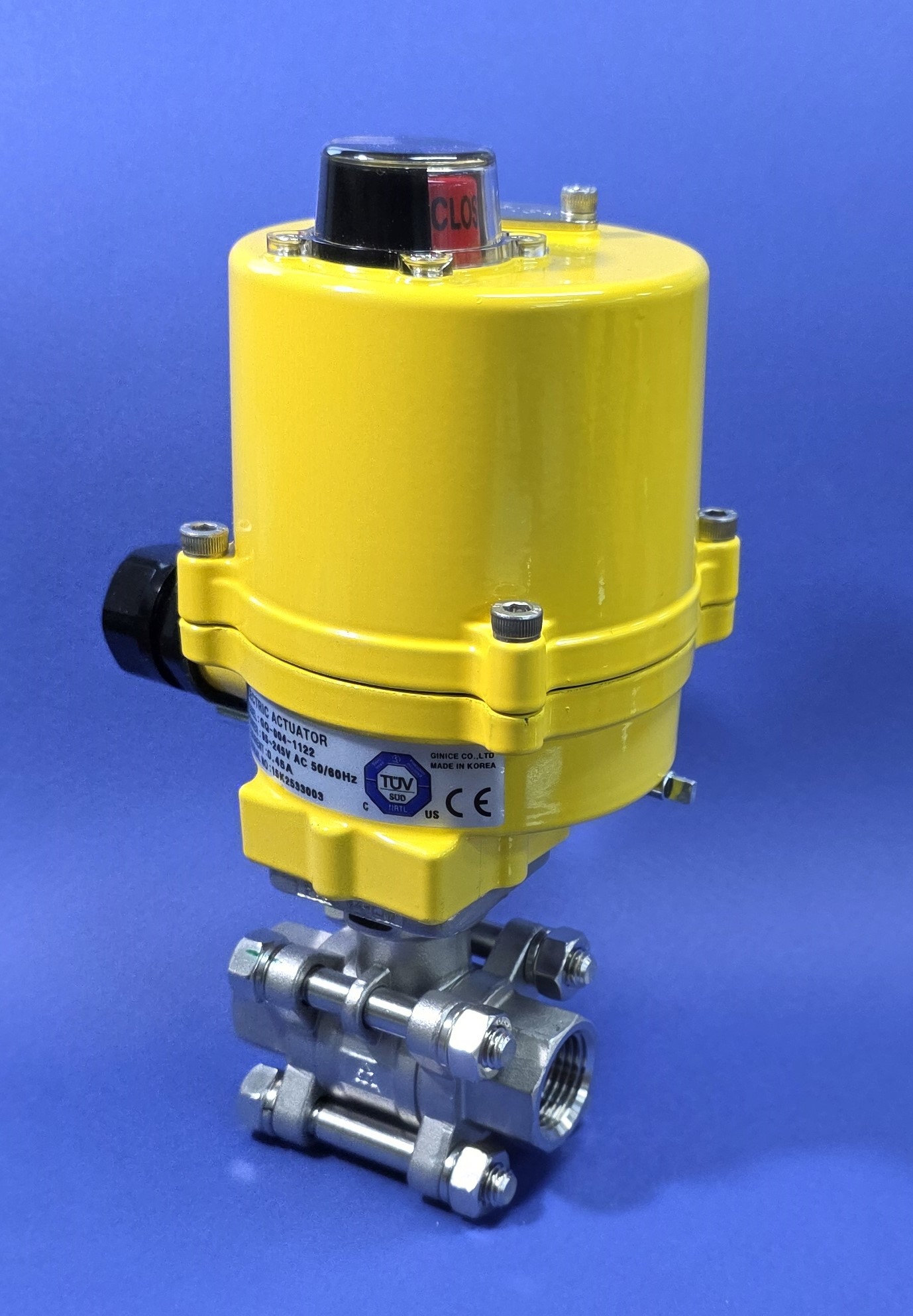 ELECTRIC ACTUATED VALVES (2방 볼밸브 3PIECE 나사형)